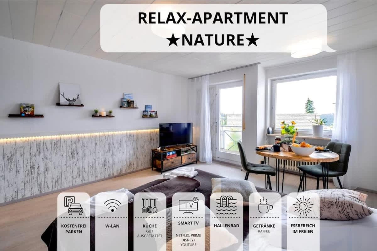 Relaxapartments Black Forest Nature Mit Beheiztem Indoor-Pool Und Sauna - Sonnenbalkon Mit Blick Ins Gruene, Schnelles Internet, Naehe Triberger Wasserfaelle, Fuer Bis Zu 2 Personen โชนวัลด์ ภายนอก รูปภาพ